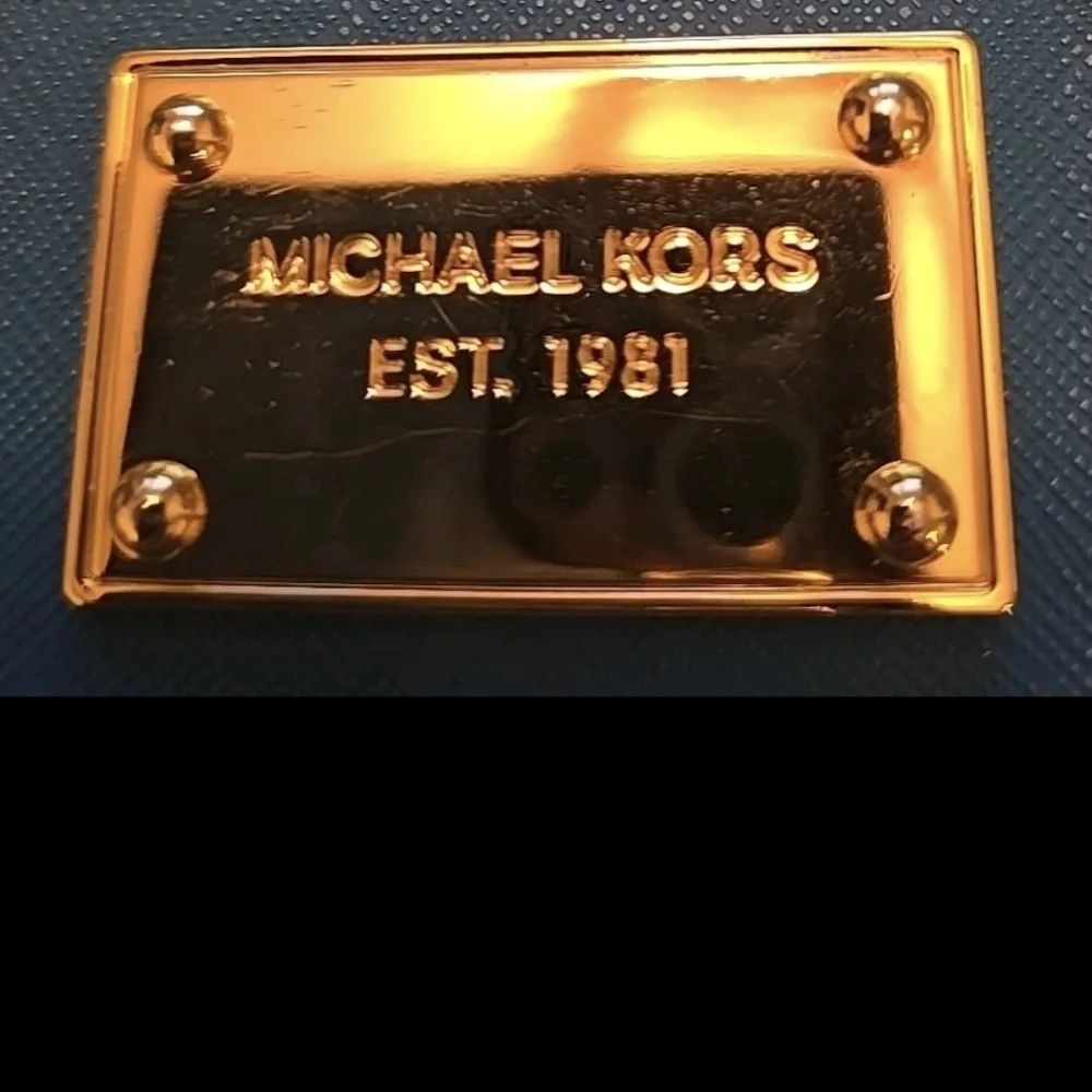 MICHAEL KORS IPAD/PAD CASE FOLIO BLUE/GREEN LEATHER - Picture 2 of 6